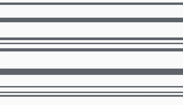 Seamless background pattern of parallel horizontal stripes of varying widths in a clean minimalist grey color tone.