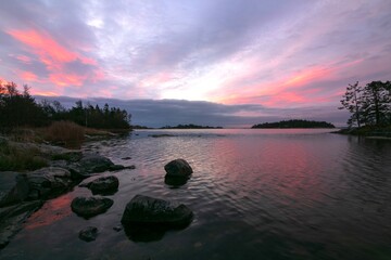 Serene Dawn over the Rocky Islands of Kalmar Lan Archipelago © Lars Gieger