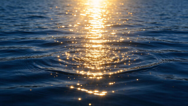 sunset over water