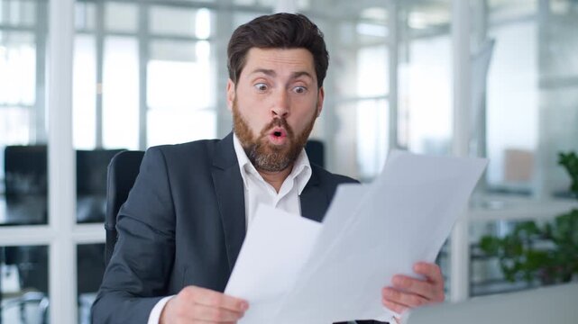 Happy Caucasian middle-aged business man throwing papers singing song enjoying freedom successful work dancing mature businessman dance throw documents sing celebrating friday male complete offie job