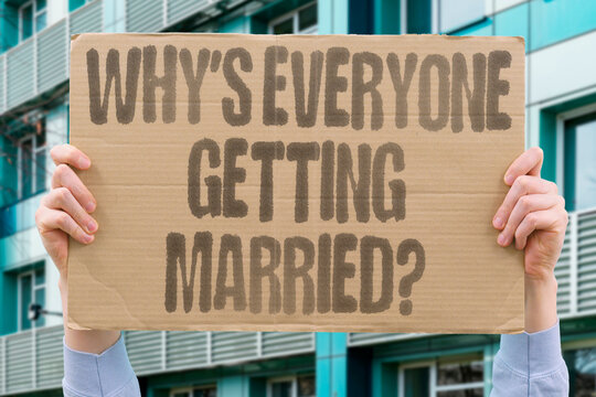 "Why's everyone getting married?" Single people ask why friends all seem to be marrying at once. MARRIAGE. FRIENDS. WEDDINGS. AGE. TIMING.