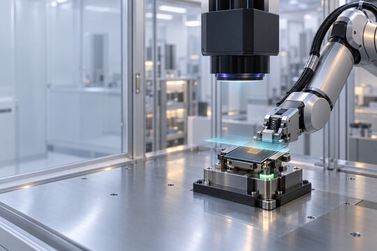 AI Optical Inspection of Chiplets in Clean Microfactory