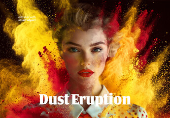 Dust Eruption Photo Effect