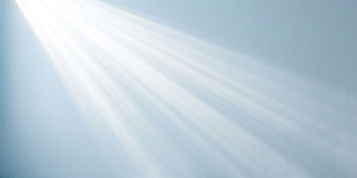 Diagonal white light rays shining on a soft blue background with white beams abstract light glowing effect background texture beam blue surface flare ethereal ligh
