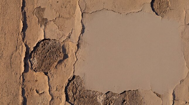 Weathered Peeling Plaster Wall Texture with Copy Space