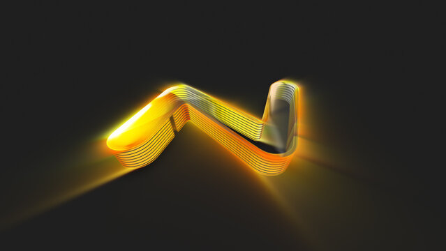 Dynamic Glowing Wave Logo Reveal