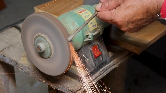 electric grinding wheel for the metalworking industry