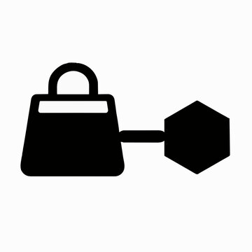Merchant Bound Payment Token Flat Pictogram Icon