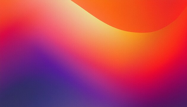 abstract futuristic gradient design background with grain texture orange red and purple pastel colors