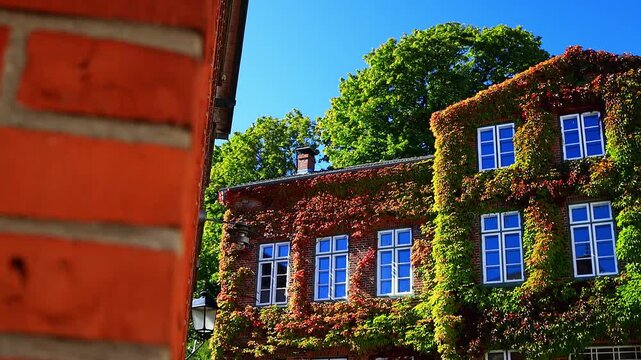 the cityscape of ploen germany 4k video with a pan
