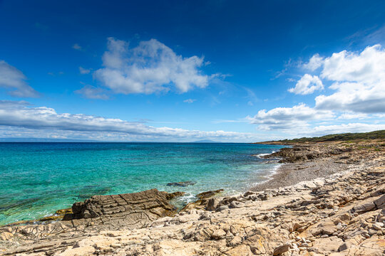 Croatia, Istria, view of coast near Liznjan