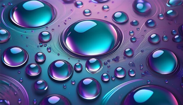 background with waterdrops texture and bubbles