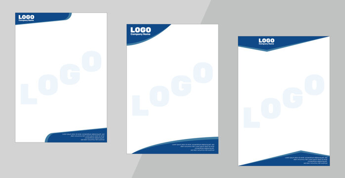 Professional Corporate Letterhead Vector Bundle
