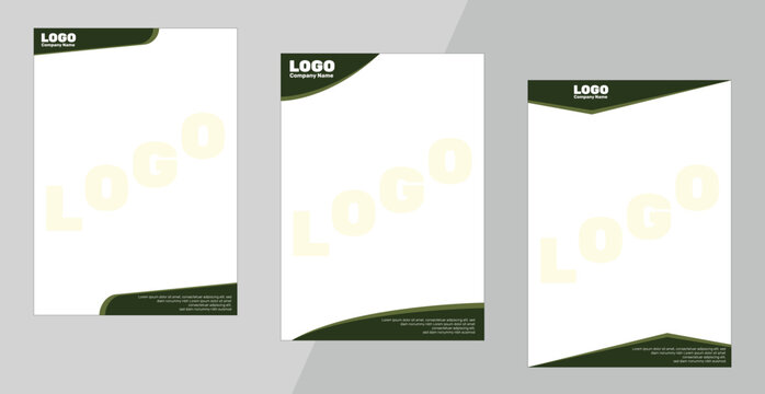 Professional Corporate Letterhead Vector Bundle