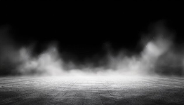 stage floor white gray smoke mist white background isolated background cutout misty effect smoke machine smog gathering at the bottom