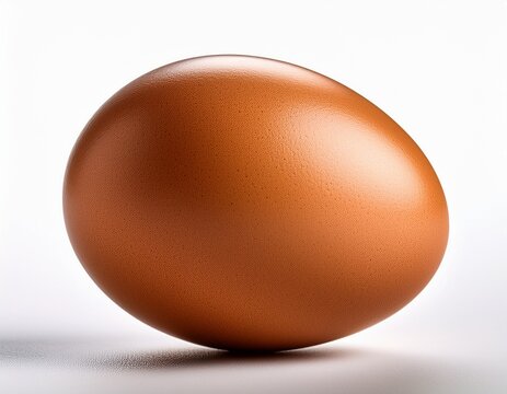 brown egg isolated