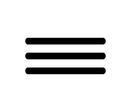 digital interface three lines slidebar. Hamburger Menu Icon Three Line Navigation Sidebar Button