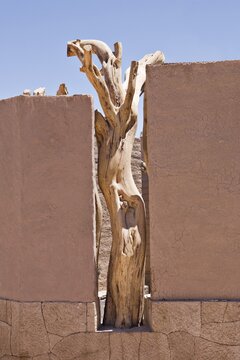Wall detail, San Pedro de Atacama, Regi&oacute;n de Antofagasta, Chile, South America