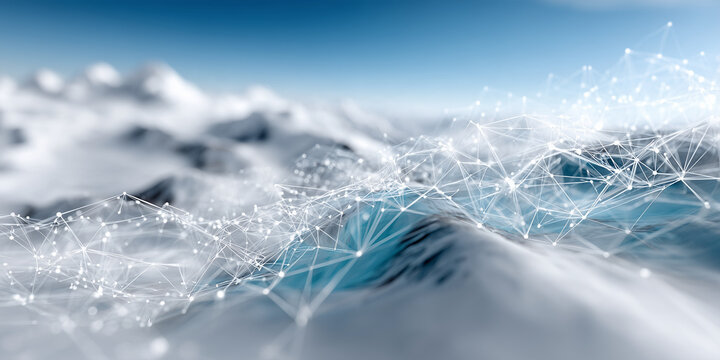 Edge Computing Network &mdash; Distributed Processing Nodes Across an Abstract Landscape

