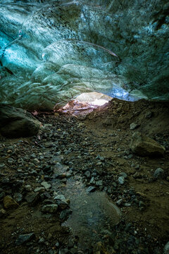 Green ice cave, Kulusuk, Greenland