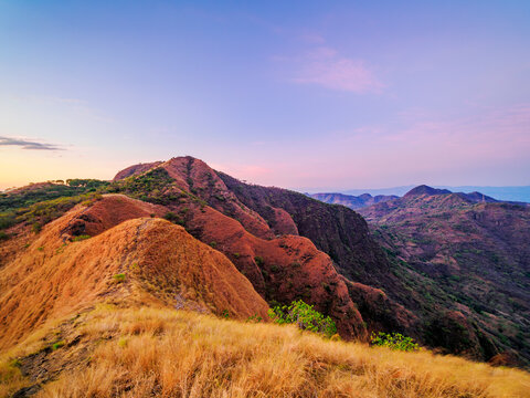 Cerro Eramon at dusk, Chalatenango Department, El Salvador
