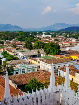 Old Town, elevated view, Santa Ana City, Santa Ana Department, El Salvador