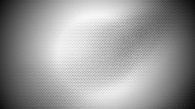 Abstract monochrome halftone pattern background with gradient dot texture design element