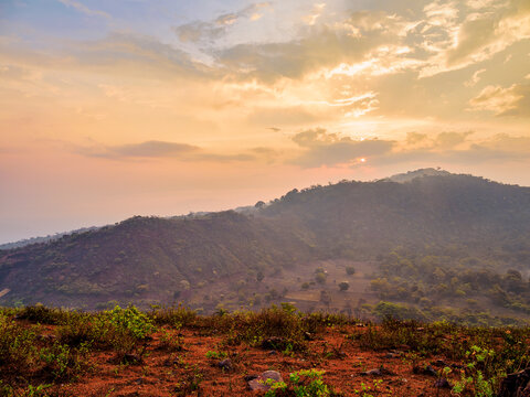 Landscape of the surroundings of Telica Volcano, Leon Department, Nicaragua