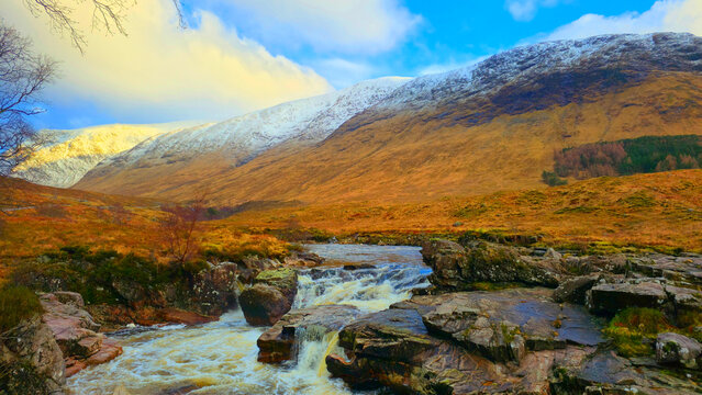 River Etive, Glen Etive, Highlands, Scotland, UK