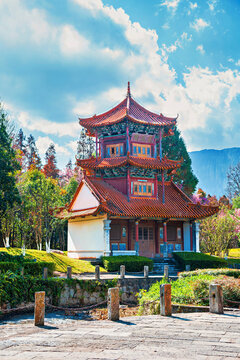 Yunnan Ethnic Village, an ethnographic village and theme park that showcases the various folklore, culture, and architecture of 26 ethnic groups in Yunnan Province, Kunming, Yunnan, China