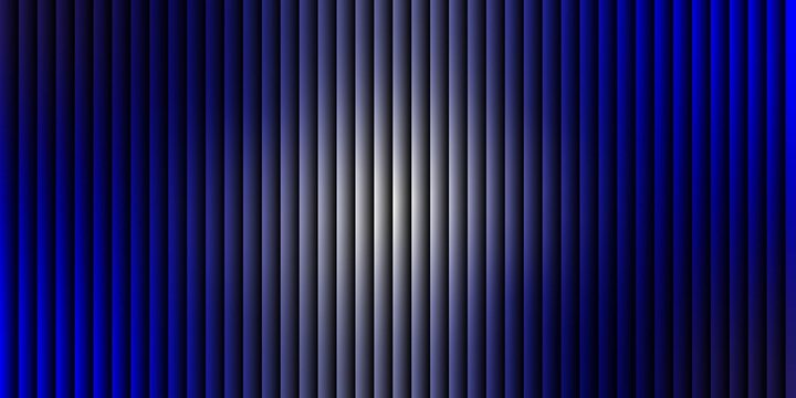 Abstract background with vertical lines in shades of dark blue and bright purple light