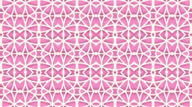 seamless pattern with pink flowers
