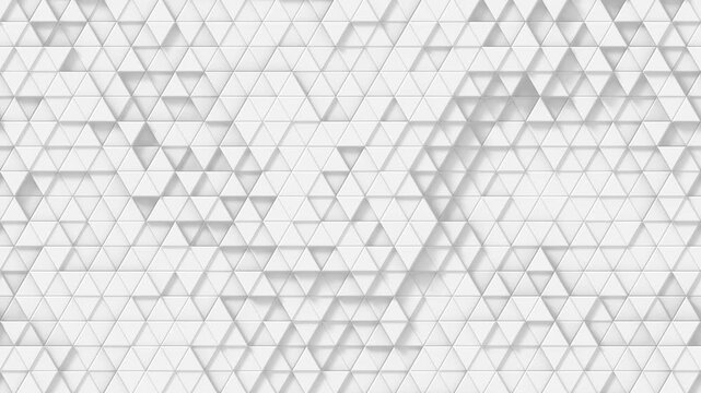 White triangles shifting, geometric pattern animation, modern minimalist abstract loop