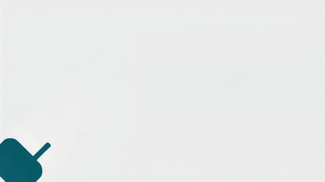 Teal Handheld Device Icon Entering and Leaving on Light Gray