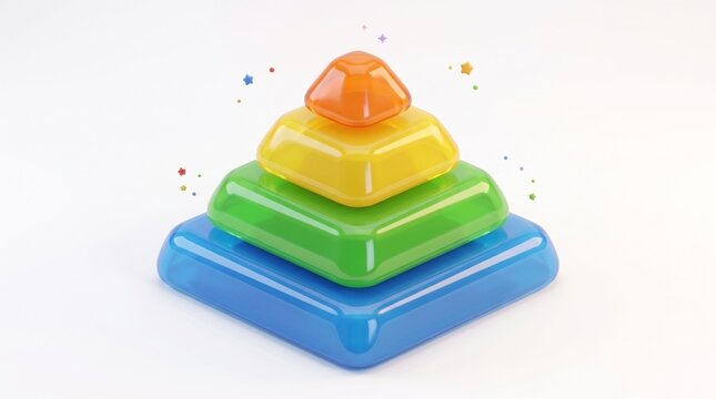 Colorful 3D Cartoon Charts and Diagrams Collection &ndash; Glossy Educational Business Infographics