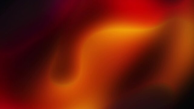 Dark moody fiery orange red amber and black shadow gradient background loop with smooth glowing liquid wave textures Perfect for presentation backgrounds