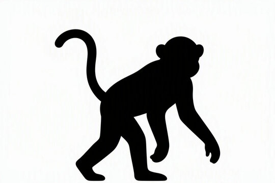 monkey silhouette.