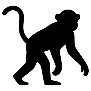 monkey silhouette.