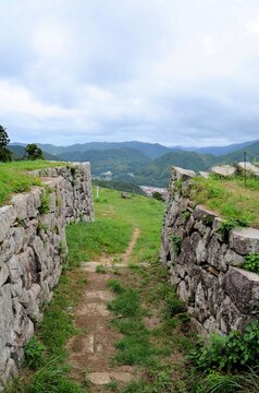 津和野城跡 三十間台石垣