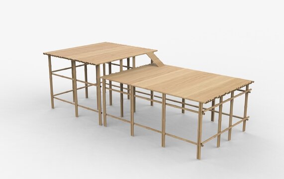 School bleachers