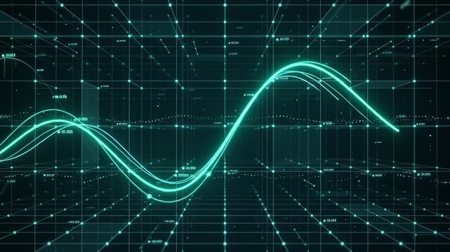 Data Visualization Waveforms in Modern Digital Network Setting