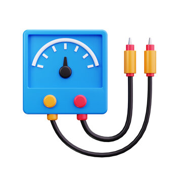 3D Voltmeter Multimeter Electrical Tester