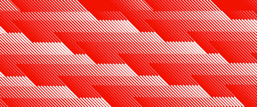 Hot red fading diagonal line pattern background. Geometric striped motion effect backdrop. Oblique parallel speed lines gradient wallpaper. Vector abstract slanted halftone sport gradation texture