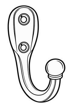 Metal wall hook icon