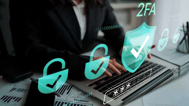 Security measures for online accounts with two-factor authentication and modern technology for safe digital transactions and data protection Gluon.