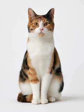 猫, ペット, かわいい猫, 白猫, 茶トラ猫, 子猫, 猫のポートレート, 動物, ねこ, ネコ, ペット広告, ペット用品, キャットフード, 猫用フード, おやつ, ペットショップ, 動物病院, 獣医, ペット保険, 猫用品, キャットケア, 猫の健康, 猫の美容, 室内猫, 家庭猫, 飼い猫, コンパニオンアニマル, 座る猫, 立つ猫, 見上げる猫, 前足を上げる猫, カメラ目線, 正面,