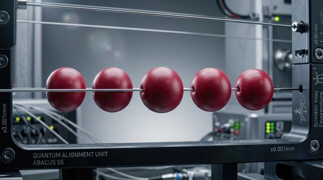 Precision alignment of spheres in high tech laboratory equipment