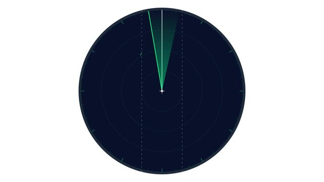 Marine Bridge Radar Head Up Display with Emerald Sweep and Parallel Indexing for Maritime Navigation