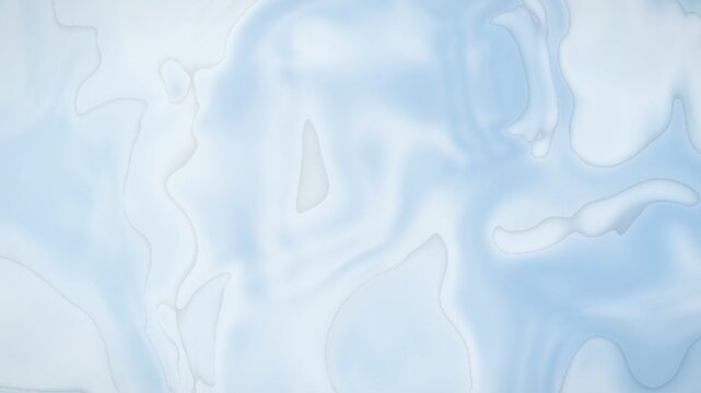 Abstract flowing liquid motion with soft blue and white gradients and subtle contour lines creating a calming and fluid visual effect