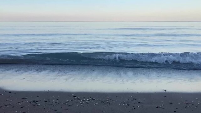 October waves with sound, Lake Michigan, Chicago